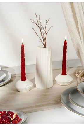 گلدان سفید Beton LALEZEN HOME - کد 921347246