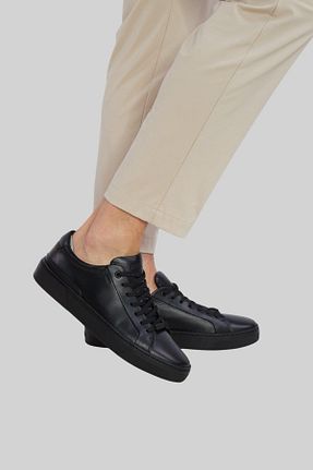 کفش اسنیکر مشکی مردانه چرم اصل BOSS - کد 682974333