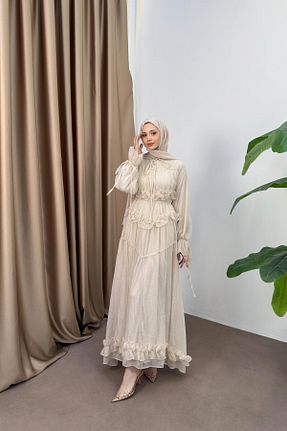 لباس بژ زنانه بافتنی QUQA - کد 922157893