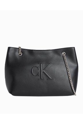 کیف دوشی مشکی زنانه چرم مصنوعی Calvin Klein - کد 922169068
