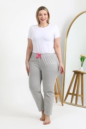 پائین تنه راحتی طوسی زنانه پنبه ای Akbeniz - کد 921360375
