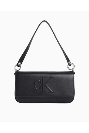 کیف دوشی مشکی زنانه چرم مصنوعی Calvin Klein - کد 922169030