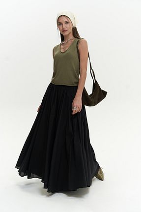 دامن مشکی زنانه چاپی BOHEMAİ - کد 921364270