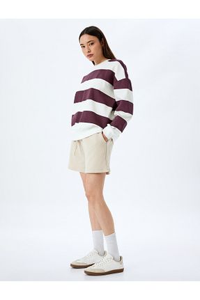 شلوارک و برمودا نباتی زنانه Relaxed Koton - کد 888649563