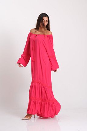 لباس صورتی زنانه بافتنی Keyifli Moda - کد 804089273