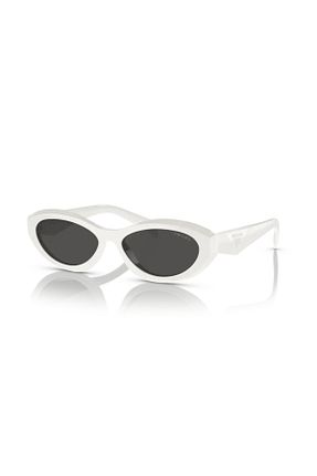 عینک آفتابی سفید زنانه 55 Prada - کد 739463192