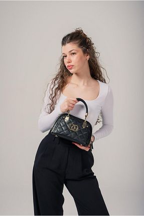 کیف دوشی مشکی زنانه پلی استر ÇÇS - کد 921371669