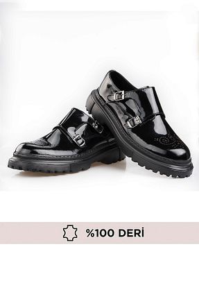 کفش کلاسیک مشکی مردانه چرم خالص maximoda - کد 921369638