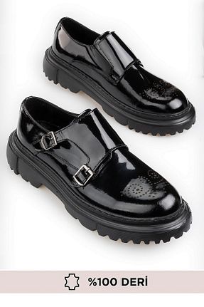 کفش کلاسیک مشکی مردانه چرم خالص maximoda - کد 921369638