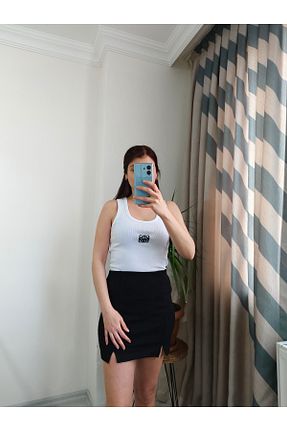دامن مشکی زنانه پنبه ای Butik - کد 921398756