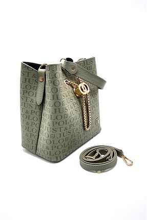 کیف دوشی سبز زنانه چرم مصنوعی Just Polo - کد 259598989