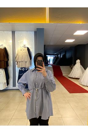 تونیک حجاب طوسی زنانه اورسایز Esse - کد 922187163