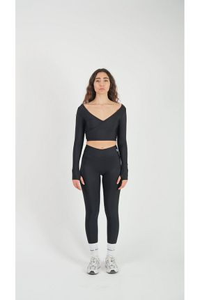ساق شلواری اسپرت مشکی زنانه بافت Keep Risen - کد 862472061