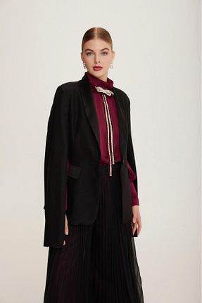 کت بلیزر مشکی زنانه ساتن BALA COUTURE - کد 921479000