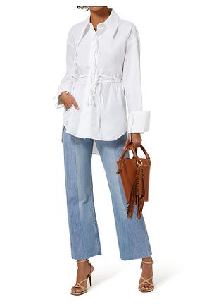 شلوار جین آبی زنانه فاق بلند E L V Denim - کد 921494826