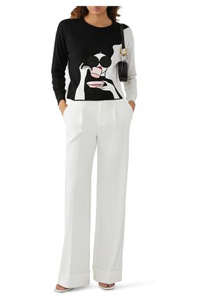 پلیور مشکی زنانه رگولار Alice and Olivia - کد 921495088