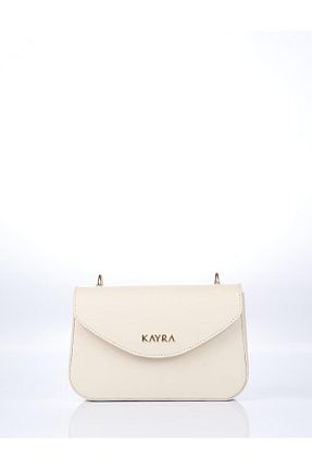کیف دوشی بژ زنانه چرم مصنوعی Kayra - کد 921505048