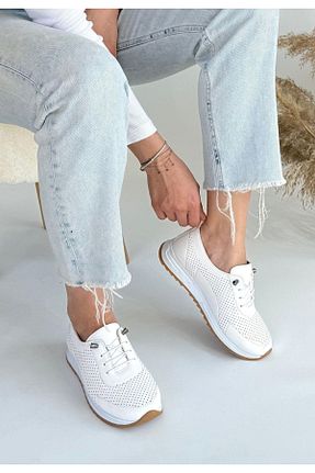 کفش کژوال سفید زنانه چرم مصنوعی ASL SHOES STORE - کد 921506286