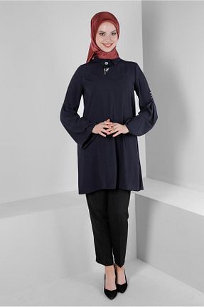 شلوار پارچه ای مشکی زنانه بلند Alvina - کد 805630809