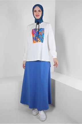 ست گرمکن حجاب سرمه ای زنانه رگولار Alvina - کد 859861763