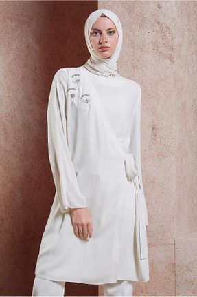 تونیک حجاب نباتی زنانه پلی استر Alvina - کد 847040800