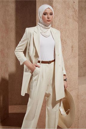 ست بالاتنه و پائین تنه حجاب نباتی زنانه رگولار Alvina - کد 827664795