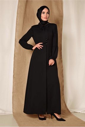 کلاه و ابایا مشکی زنانه پلی استر Alvina - کد 865662287