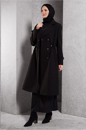 ترنچکت مشکی زنانه پلی استر Alvina - کد 885054524