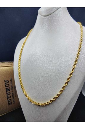 گردنبند طلا زرد زنانه 14 عیار kuyumcu nurettin - کد 471613599