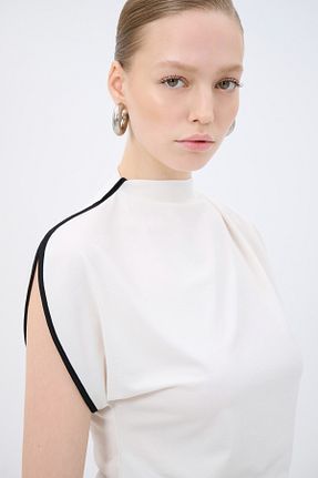 تیشرت نباتی زنانه Fitted adL - کد 906414181