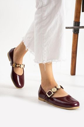 بابت زرشکی زنانه چرم لاکی Slipcat - کد 921522894