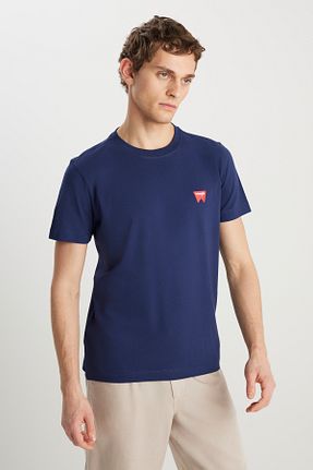 تیشرت سرمه ای مردانه رگولار Wrangler - کد 921526580