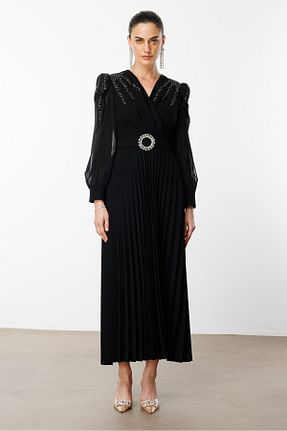 لباس مشکی زنانه بافتنی Moda İlgi - کد 921531181