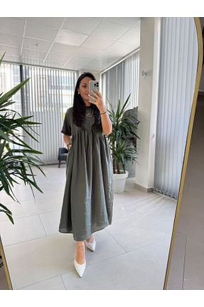 لباس خاکی زنانه بافتنی caddstore - کد 922387209