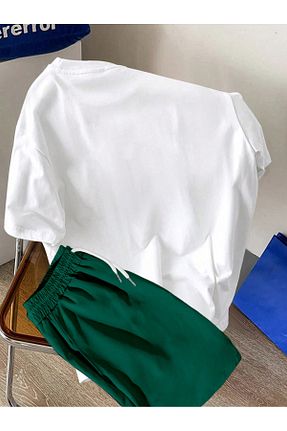 ست بالاتنه و پائین تنه رنگی زنانه بافتنی aynewmoda - کد 921538000