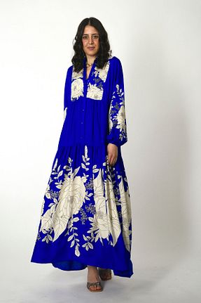 لباس آبی زنانه بافتنی ABBRA - کد 899144670