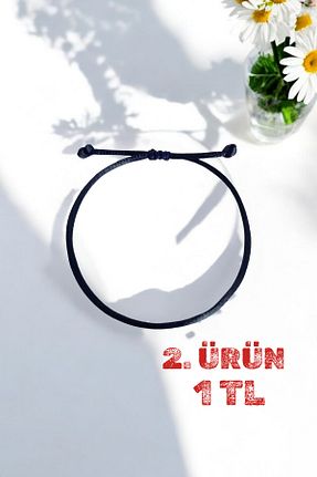 دستبند جواهر مشکی زنانه LA TINY AKSESUAR - کد 831628023