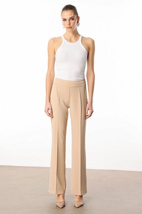 شلوار بژ زنانه بافتنی Moda İlgi - کد 921541846