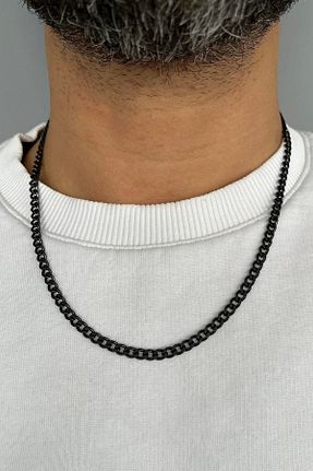 گردنبند استیل ( فولاد ) مشکی زنانه استیل (فولاد) Takıştır - کد 921553053