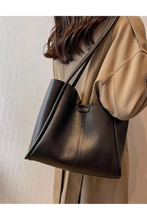کیف دوشی مشکی زنانه چرم مصنوعی Madame - کد 901886452