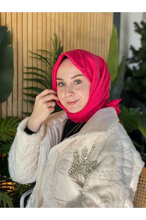 روسری صورتی پنبه ای Aker - کد 921568825