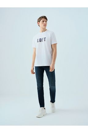 تیشرت سفید مردانه رگولار Loft - کد 921565303
