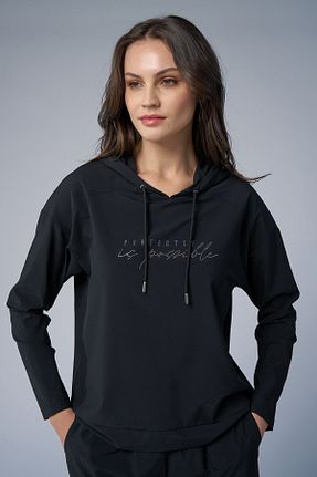 سوئیشرت مشکی زنانه رنگی bilcee - کد 921579443