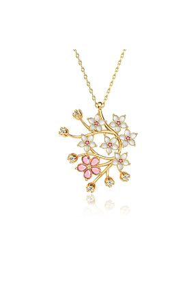 گردنبند نقره طلائی زنانه 925 عیار Indigo Takı - کد 921576145