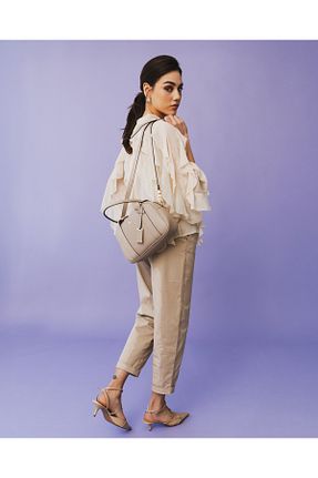 کیف پستچی بژ زنانه چرم مصنوعی U.S. Polo Assn. - کد 894899214