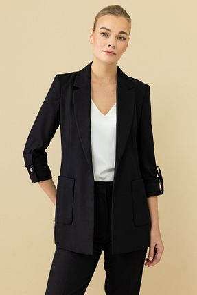 کت مشکی زنانه رگولار Ekol - کد 921559566