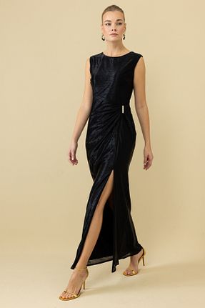 لباس مجلسی و فارغ التحصیلی مشکی زنانه بدون آستین Ekol - کد 921577631