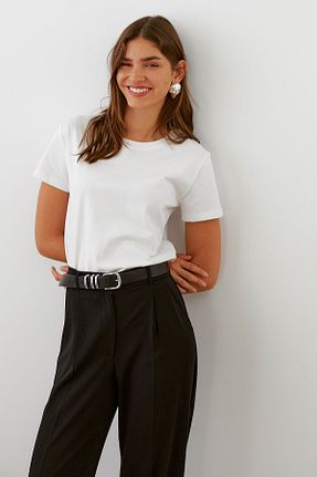 تیشرت سفید زنانه اورسایز urban focus - کد 844547776
