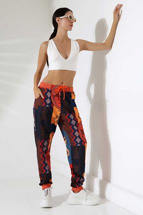شلوار کرمگن رنگی زنانه اورسایز MOSRANİC - کد 921582301