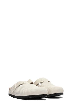 صندل سفید زنانه پاشنه تخت Birkenstock - کد 764218845